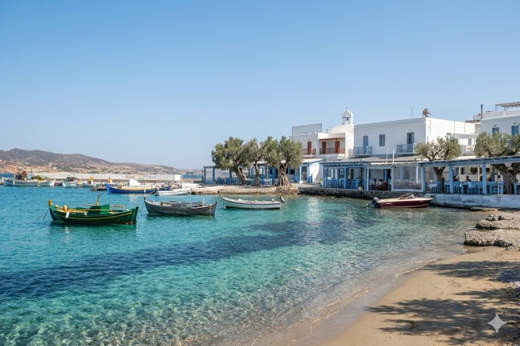 Milos beach wind protection guide